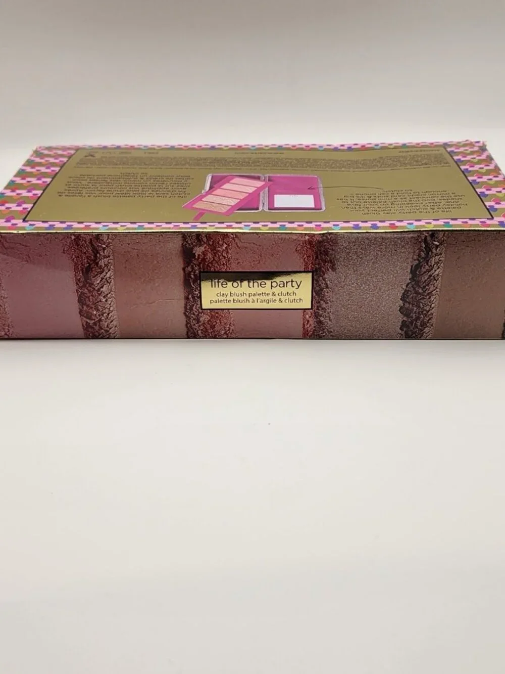 TARTE Life of The Party Clay Blush Palette & Glitter Clutch Limited Edition NIB